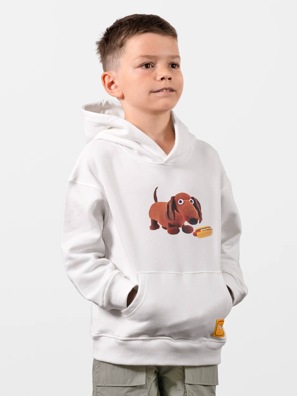 Sausage Dog vs Hot Dog Perfect White Hoodie
