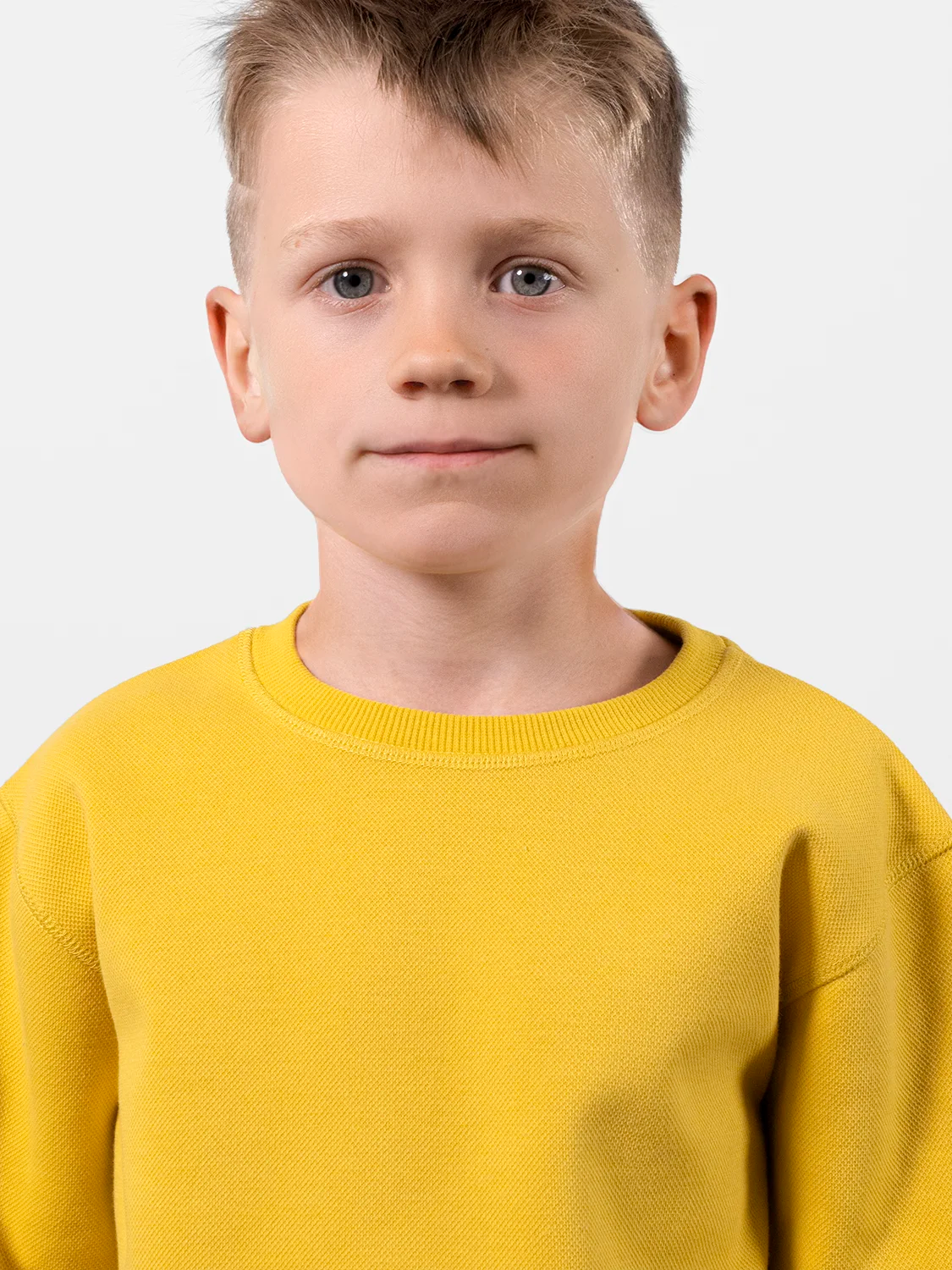 Sweatshirt With Contrasting Elbow Patch Yellow