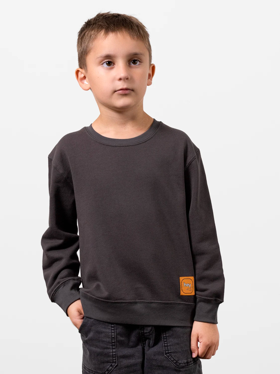 Fine Organic Cotton Sweatshirt Dark Gray