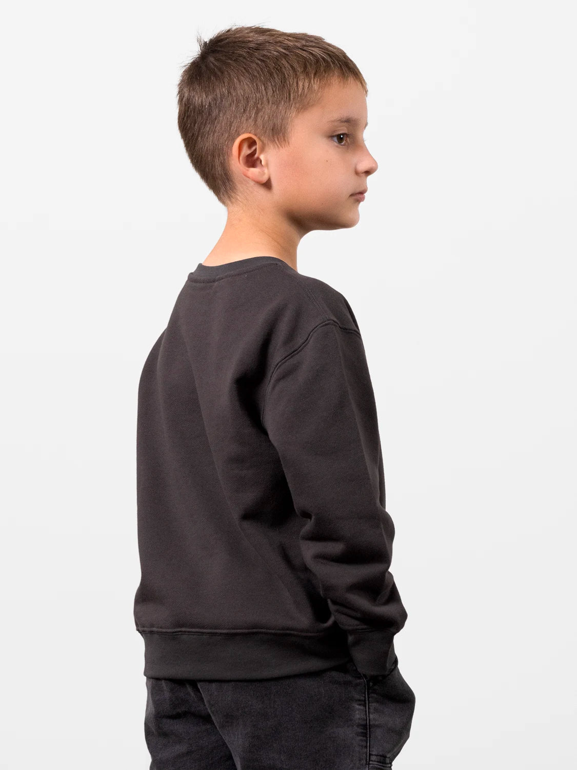 Fine Organic Cotton Sweatshirt Dark Gray
