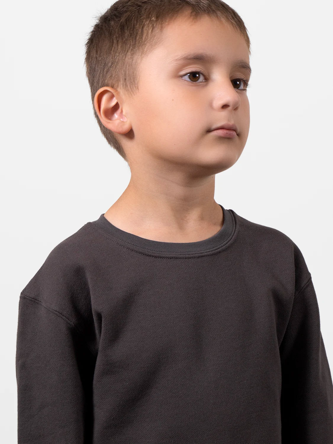 Fine Organic Cotton Sweatshirt Dark Gray