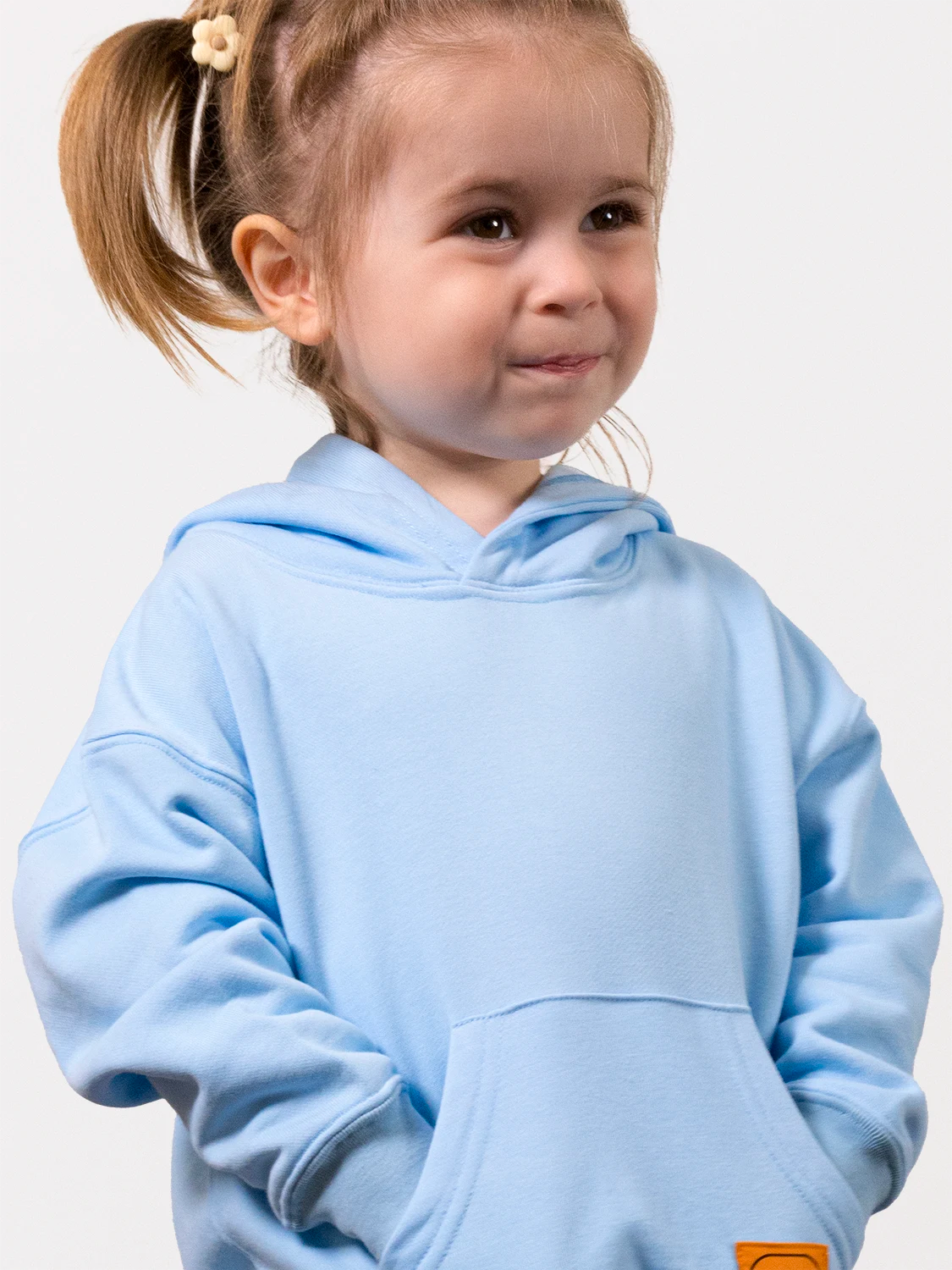 Organic Cotton Hoodie Premium Blue