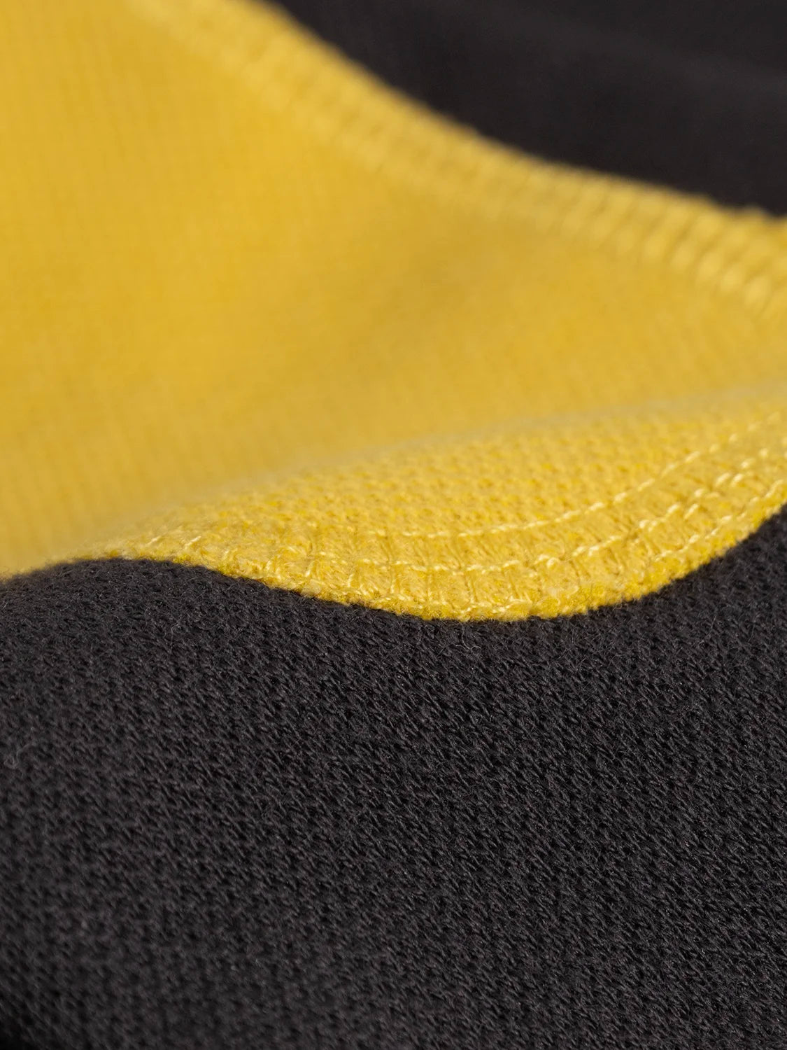 Organic Cotton 2-piece Set Colorlblock Sweatshirt Dark Gray/Yellow