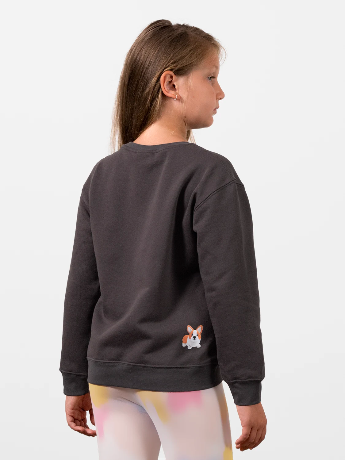 Cutie Corgi Fine Dark Gray Sweatshirt