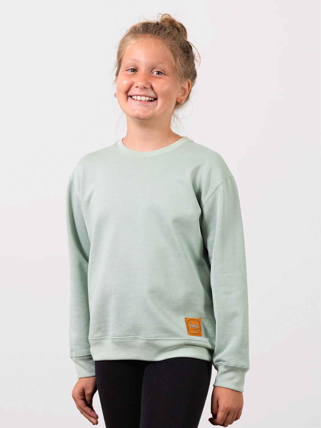 Fine Organic Cotton Sweatshirt Very Light Green