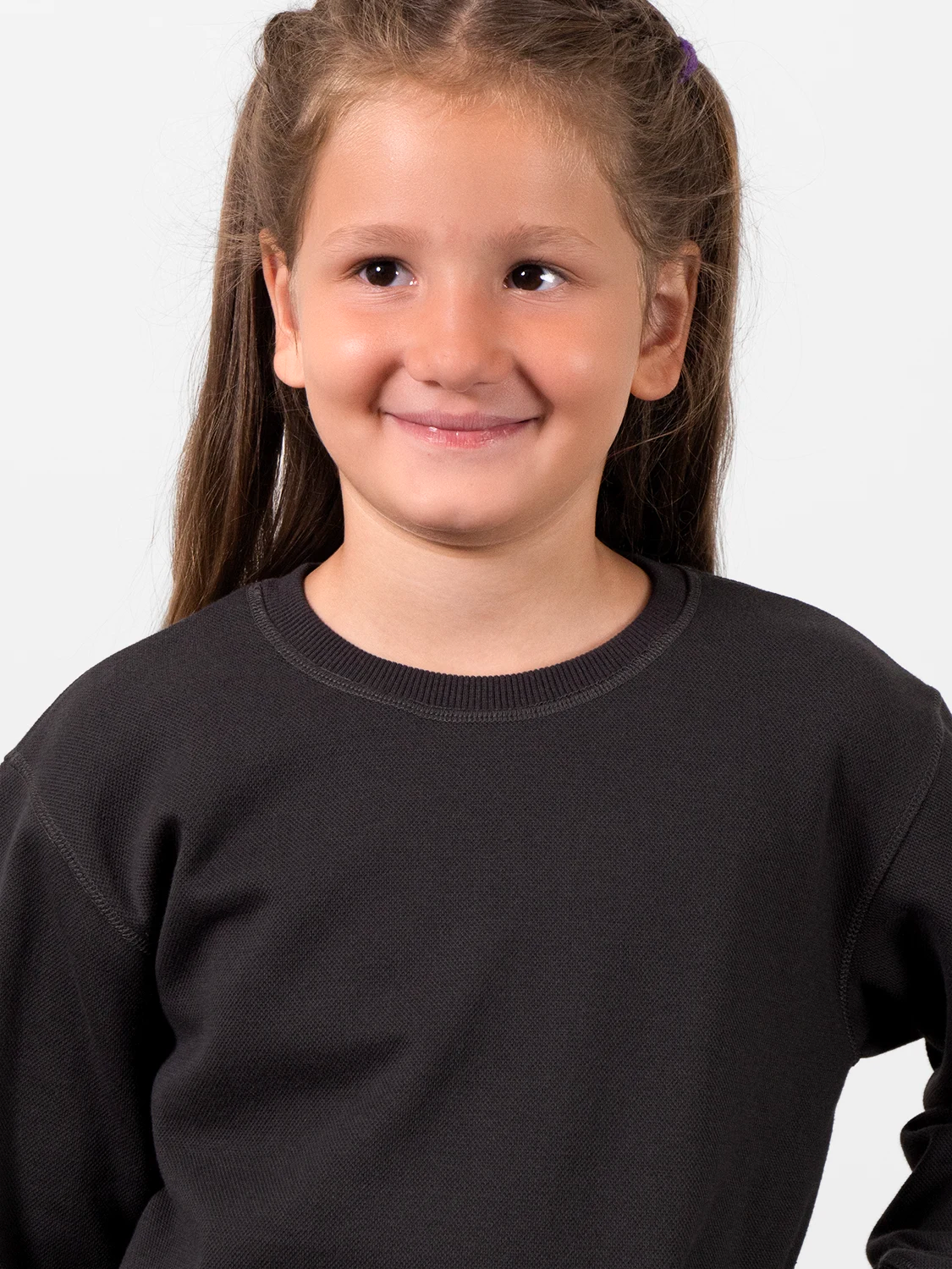 Sweatshirt With Contrasting Elbow Patch Dark Gray