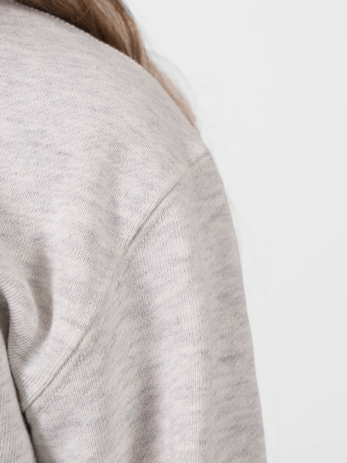 Fine Organic Cotton Sweatshirt Melange Gray