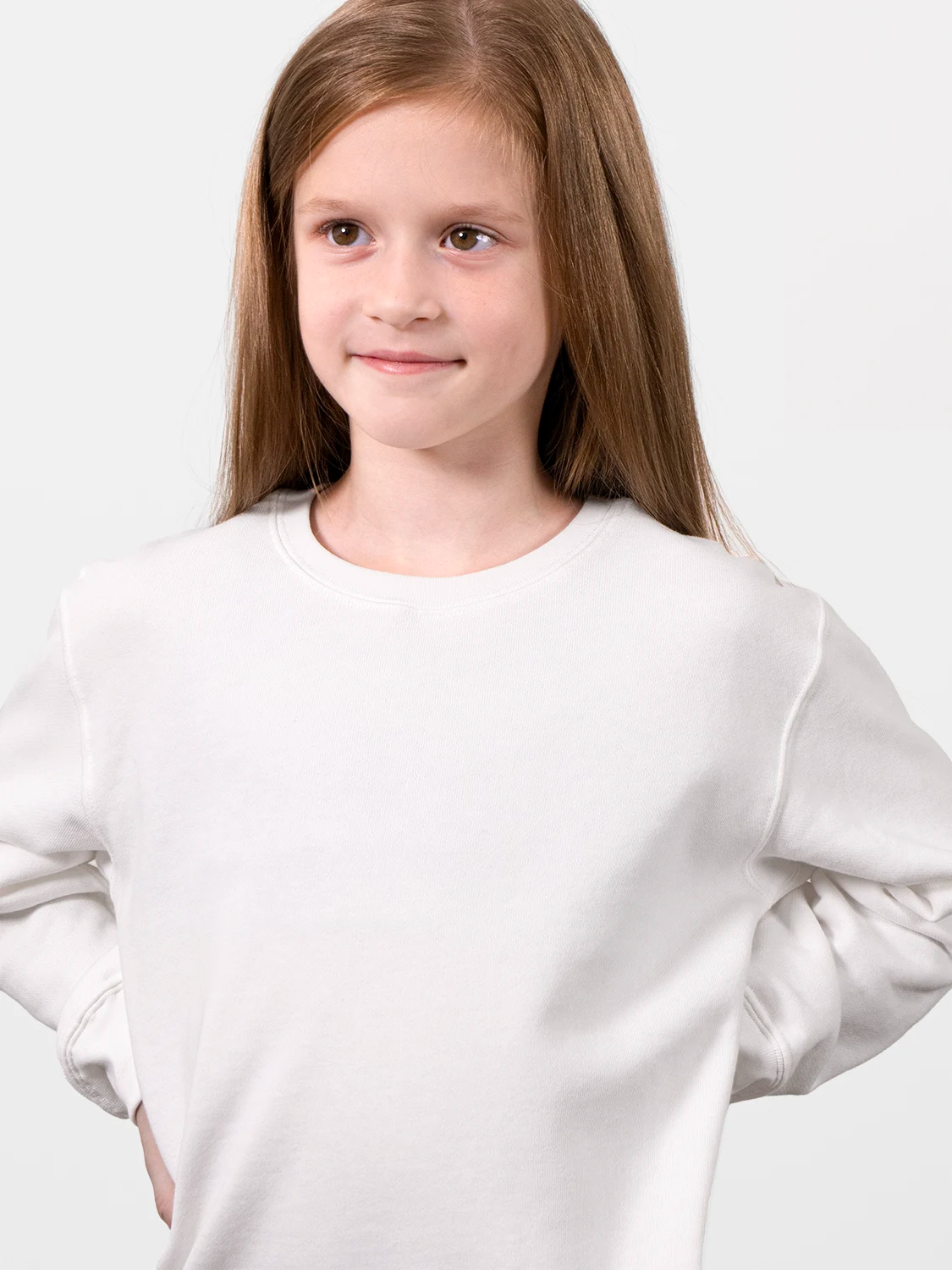 Fine Organic Cotton Sweatshirt White