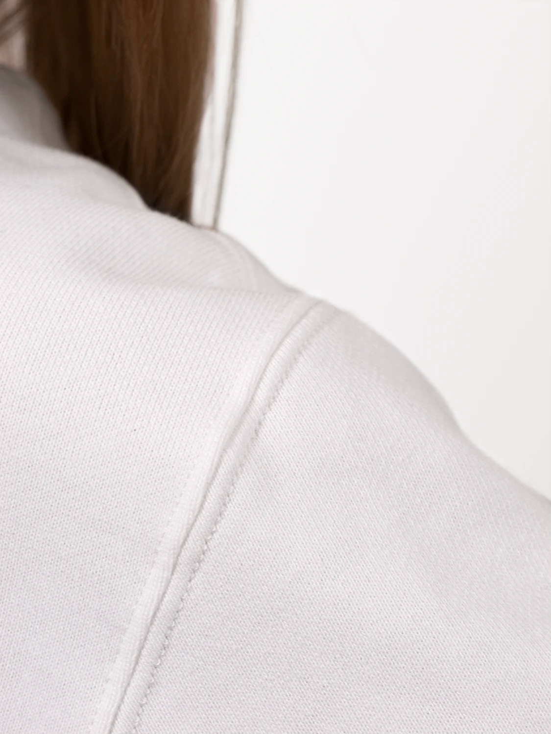 Fine Organic Cotton Sweatshirt White