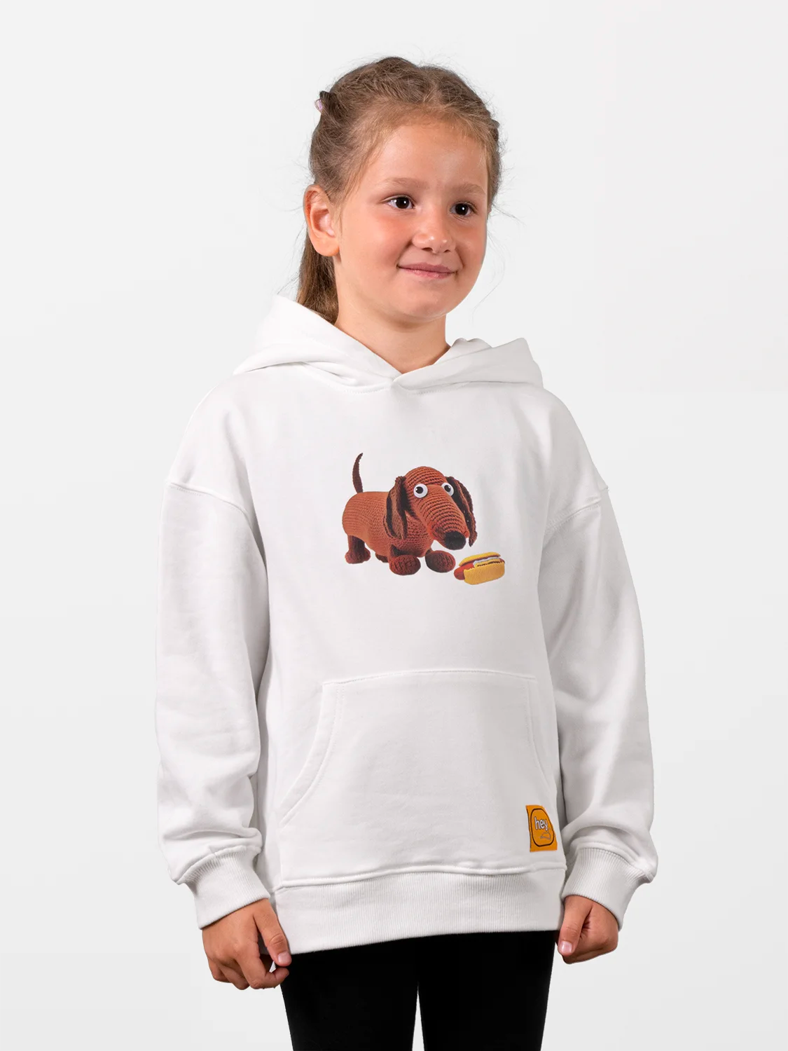 Sausage Dog vs Hot Dog Perfect White Hoodie