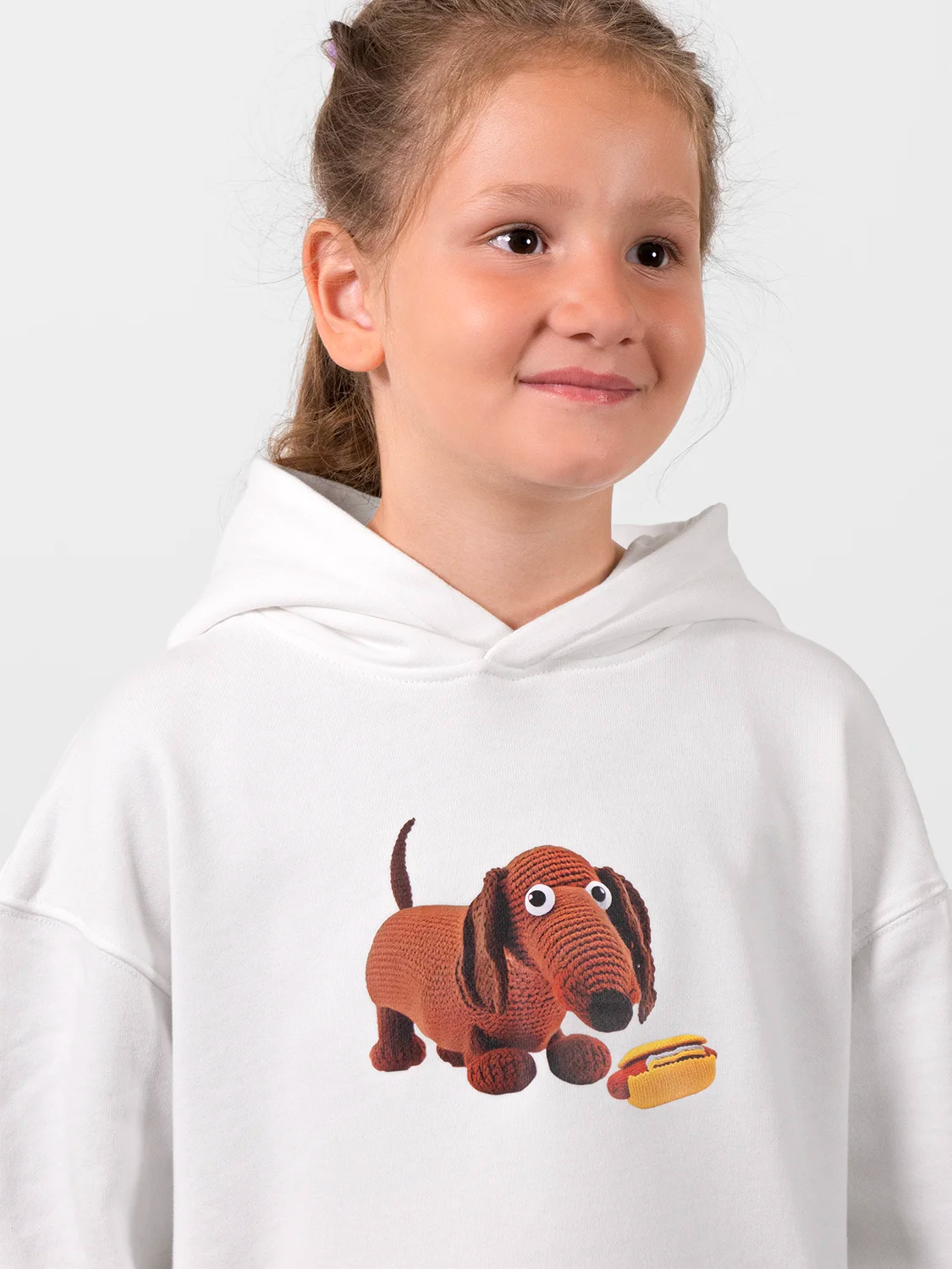 Sausage Dog vs Hot Dog Perfect White Hoodie