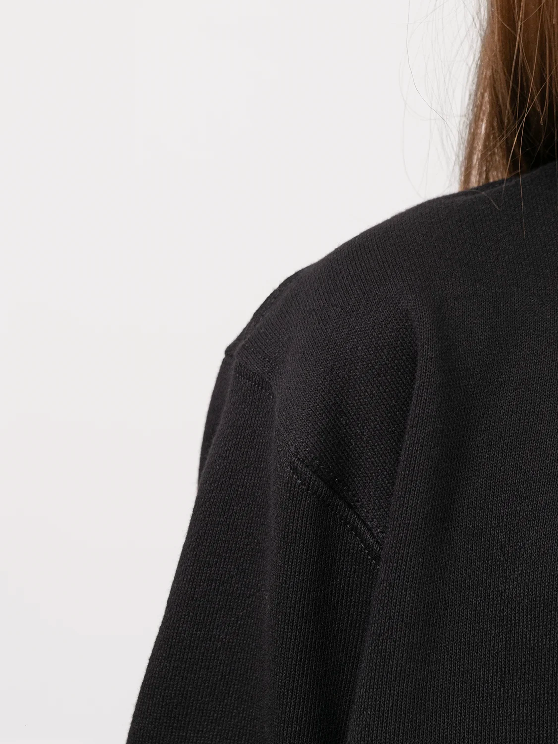 Fine Organic Cotton Sweatshirt Black