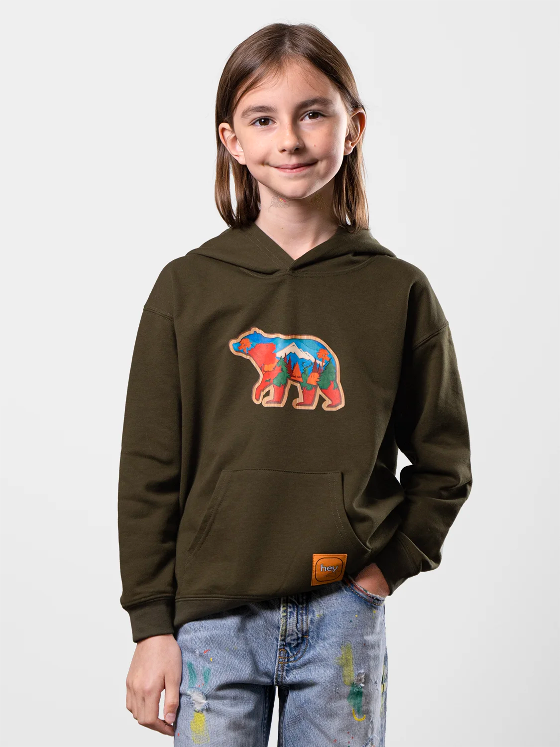The Mountain Bear Premium Green Hoodie