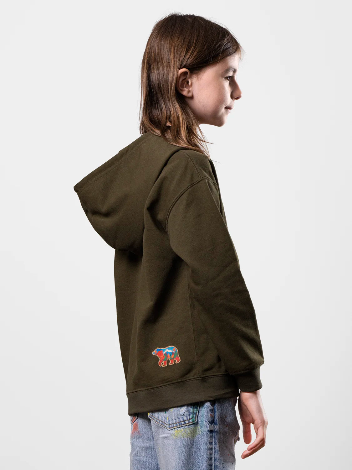 The Mountain Bear Premium Green Hoodie
