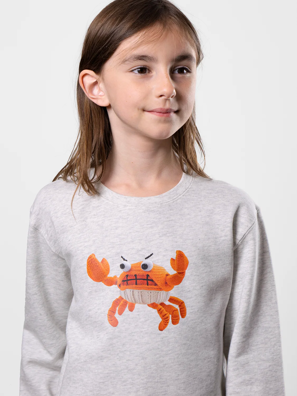 Angry Crab Fine Melange Gray Sweatshirt