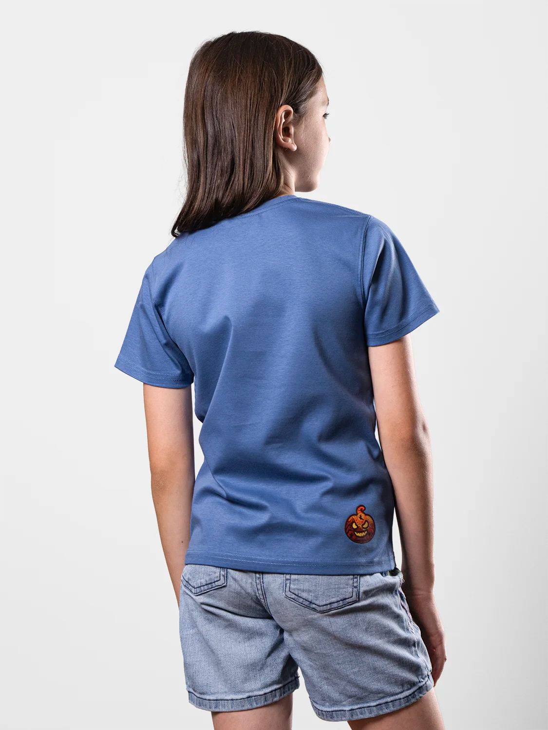 Spooky Pumpkin Lantern Blue Premium T-shirt