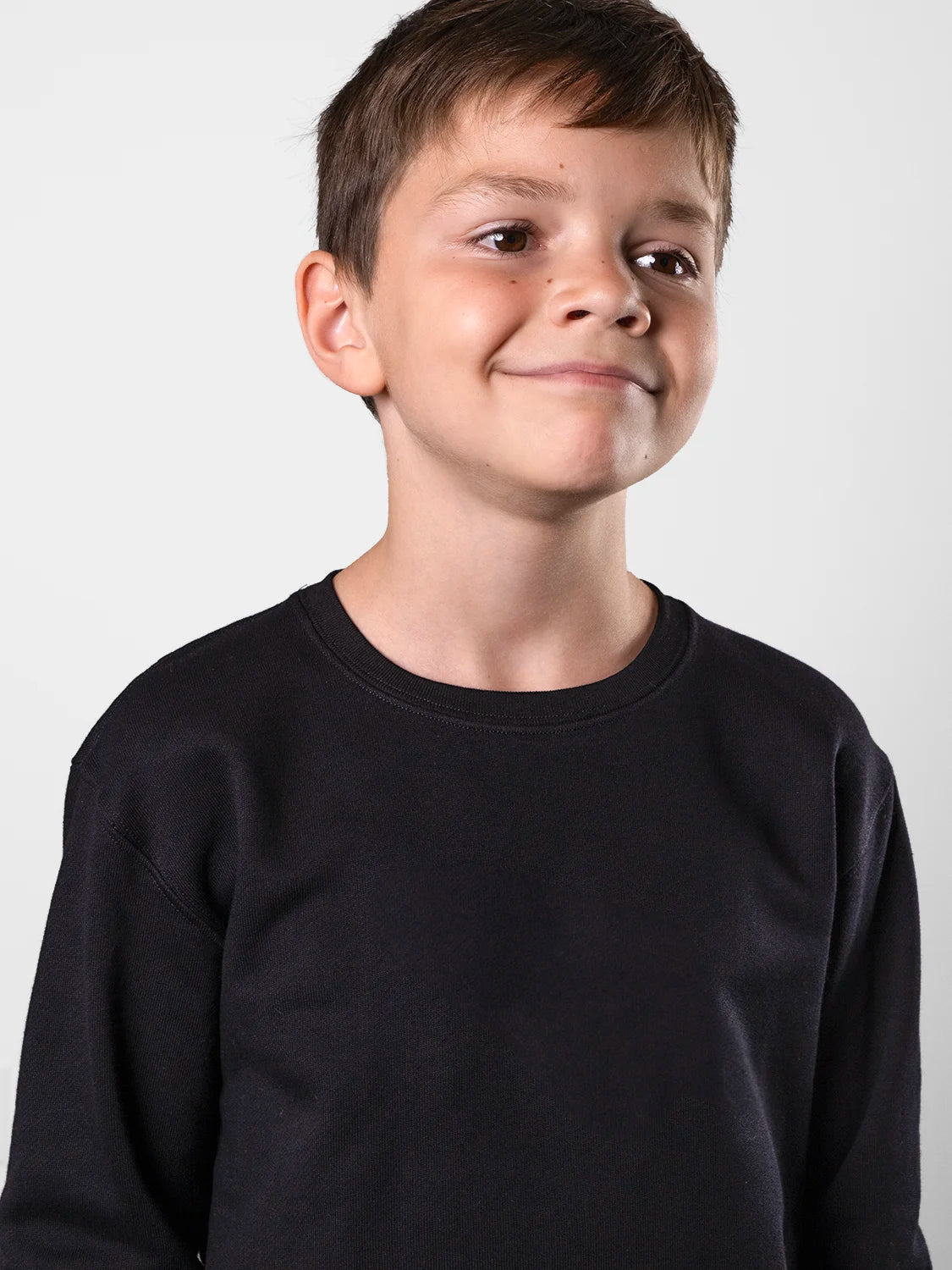 Fine Organic Cotton Sweatshirt Black