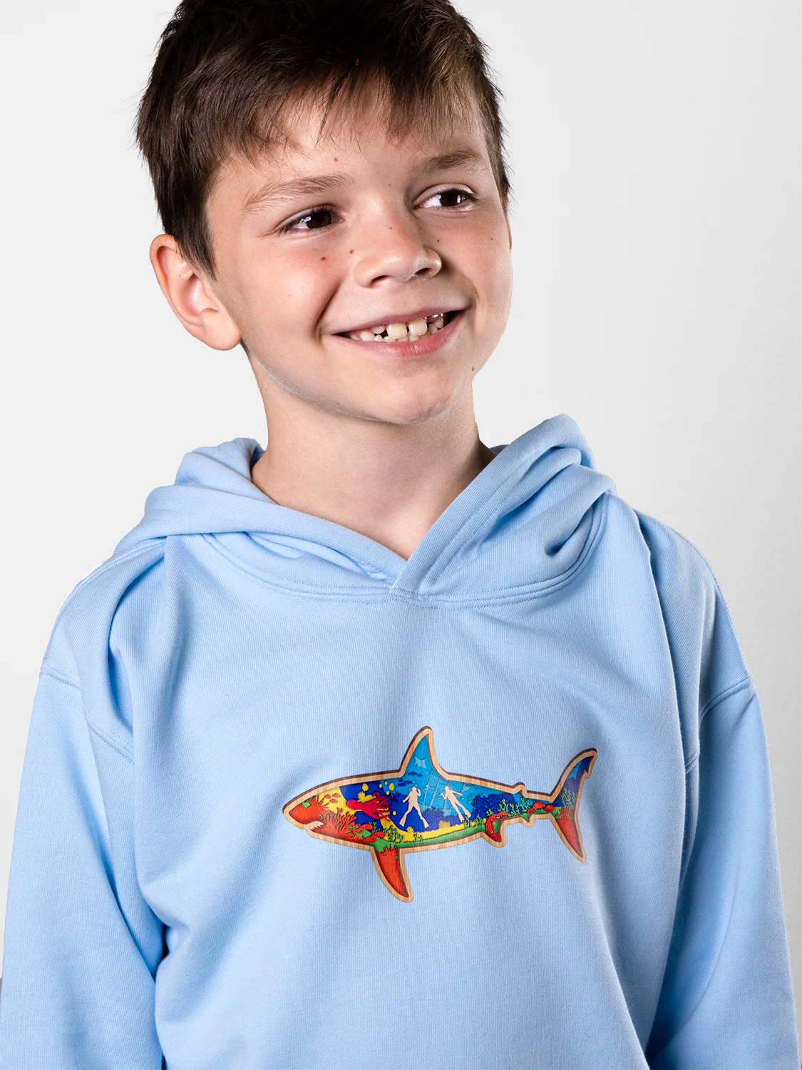 The Shark Premium Blue Hoodie
