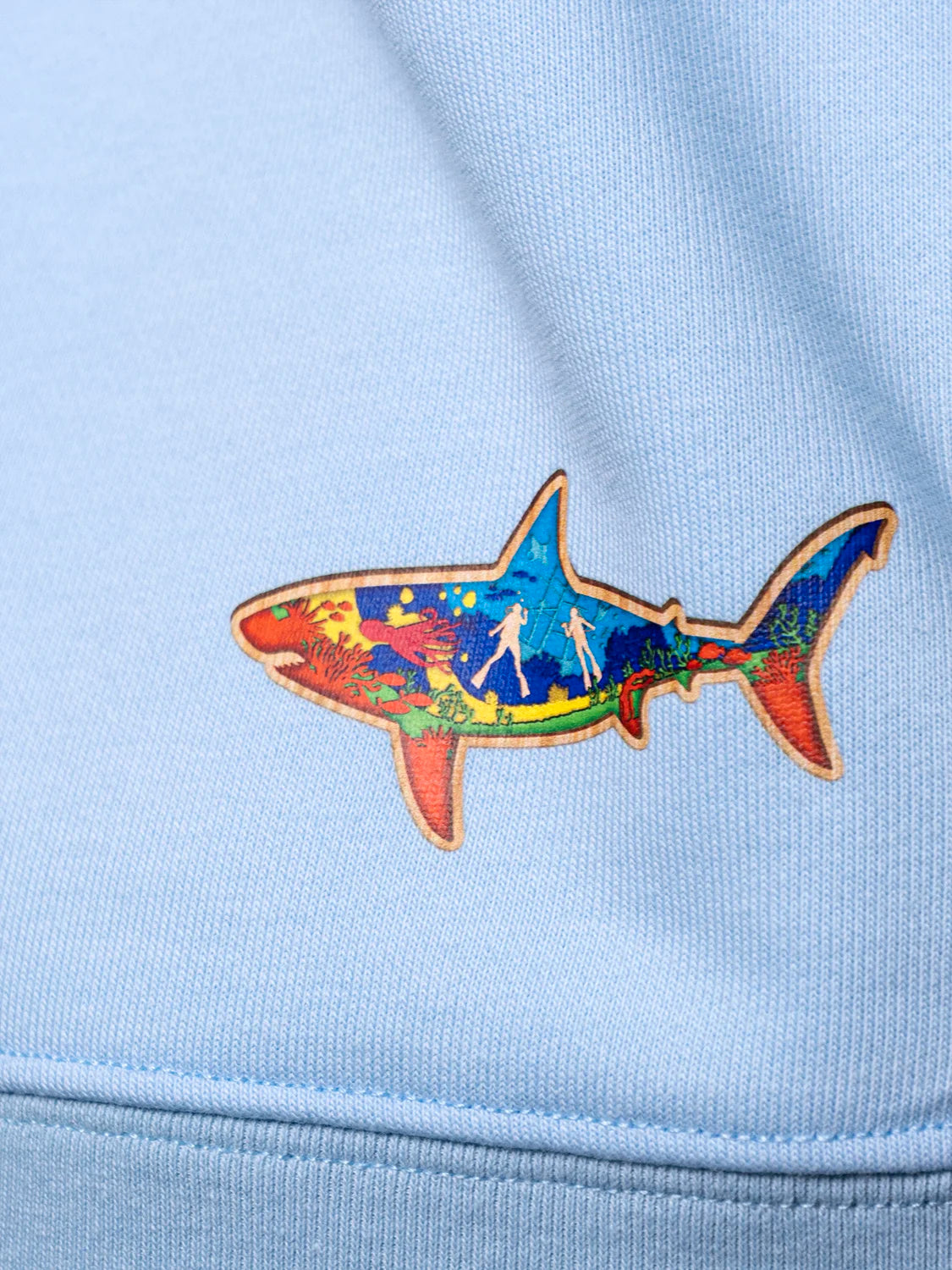 The Shark Premium Blue Hoodie