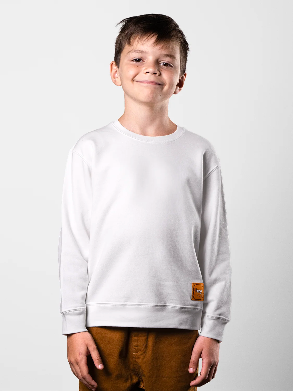 Fine Organic Cotton Sweatshirt White
