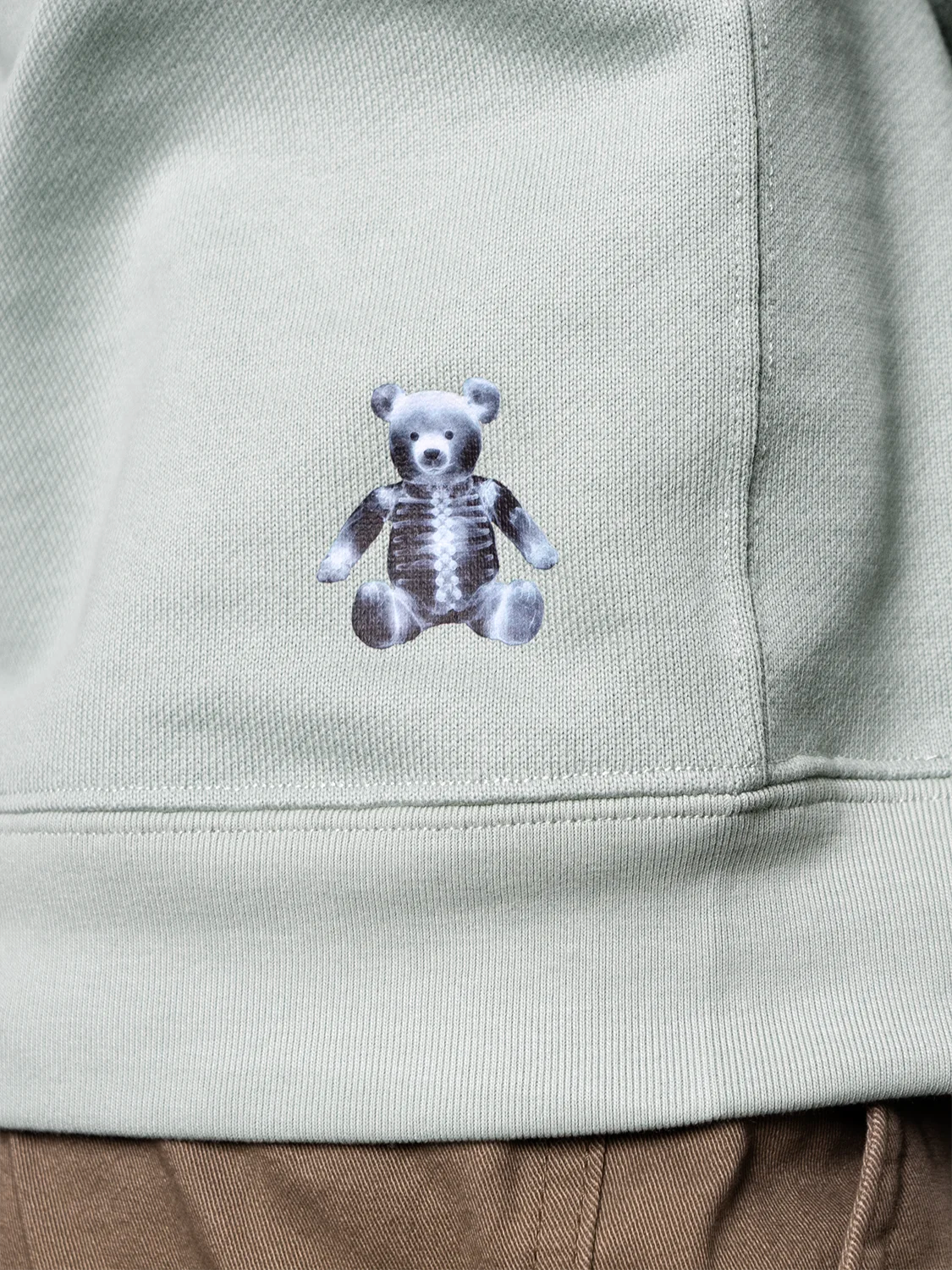 X-Ray Bear Fine Light Green Sweatshirt