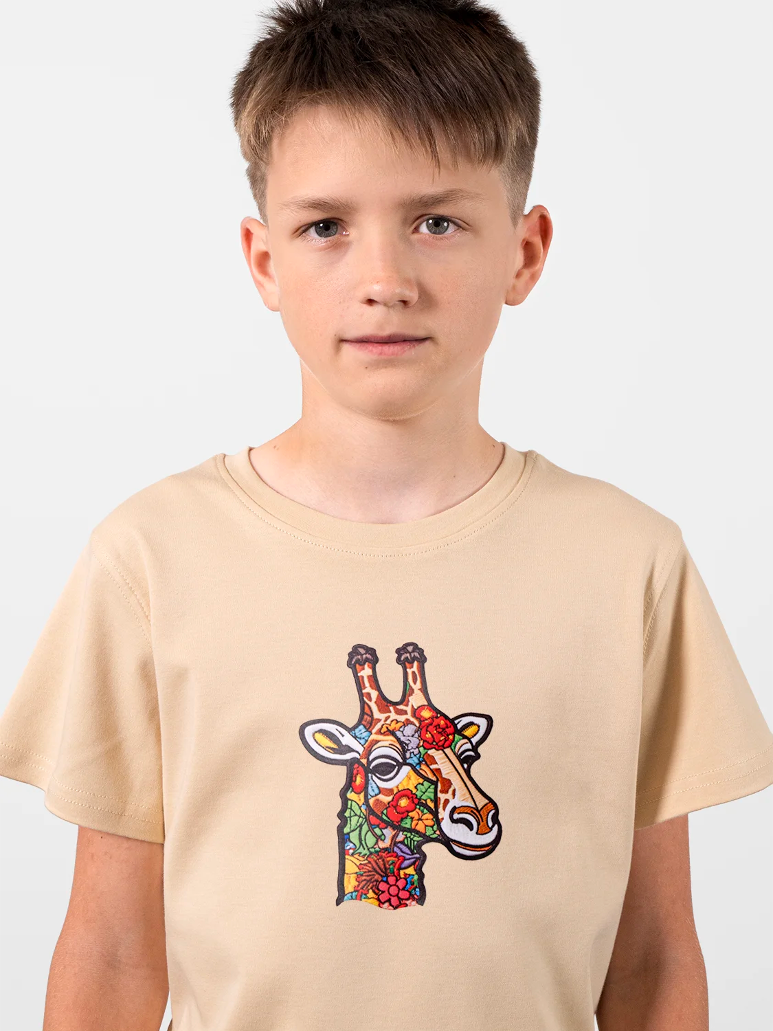 Superflat Giraffe Art Perfect Beige T-shirt