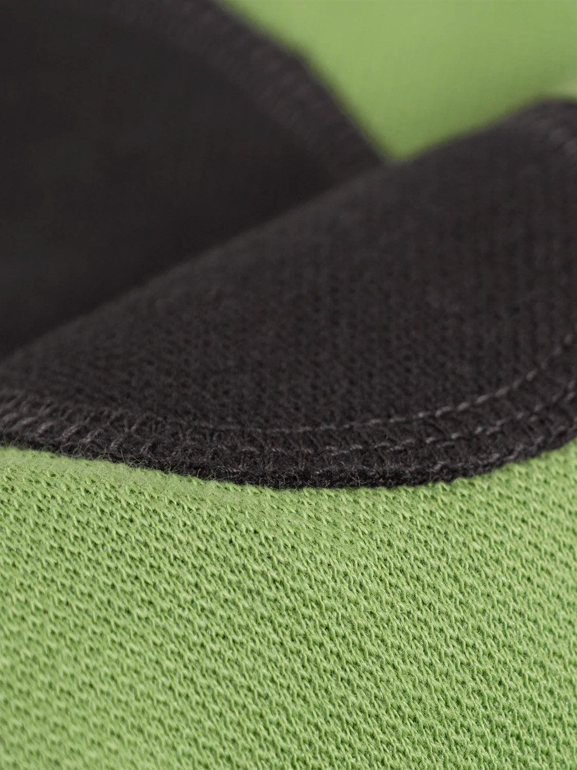 Sweatshirt With Contrasting Elbow Patch Green