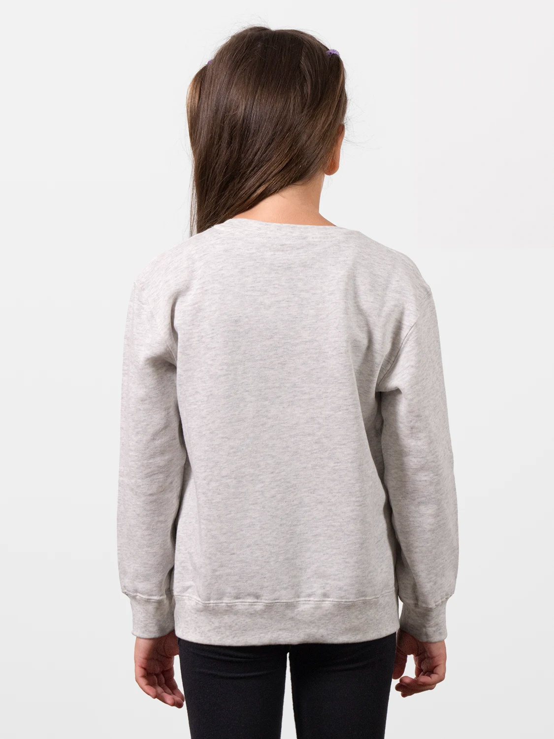 Fine Organic Cotton Sweatshirt Melange Gray