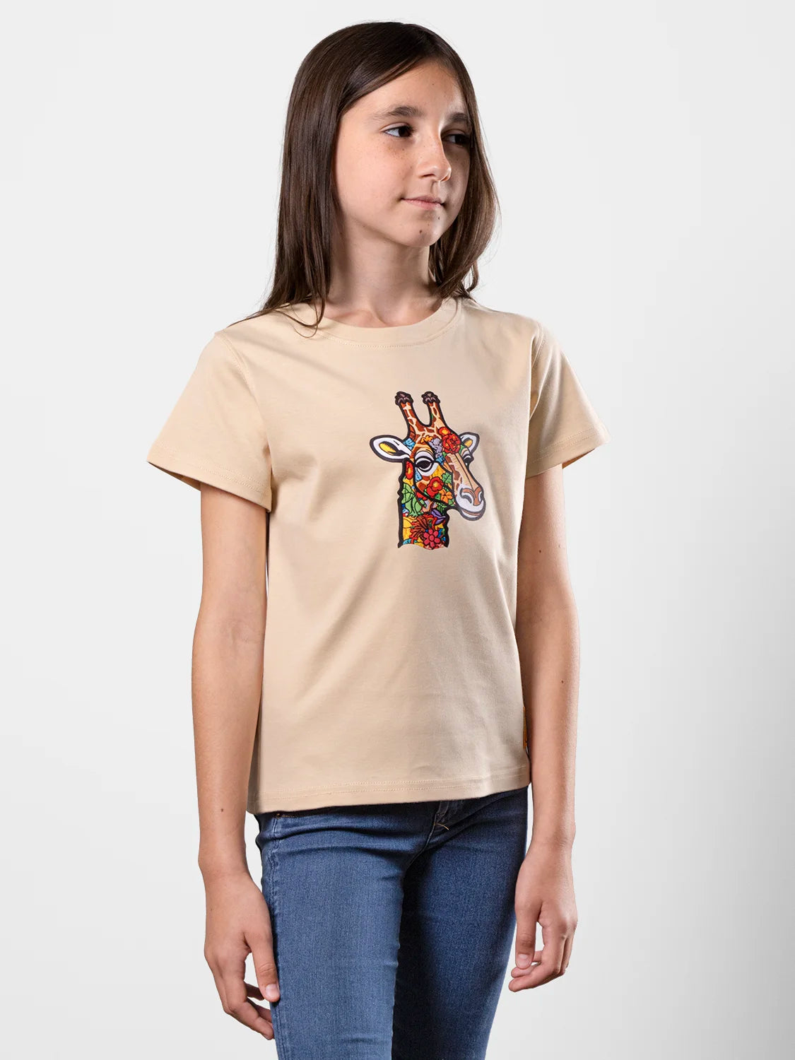 Superflat Giraffe Art Perfect Beige T-shirt