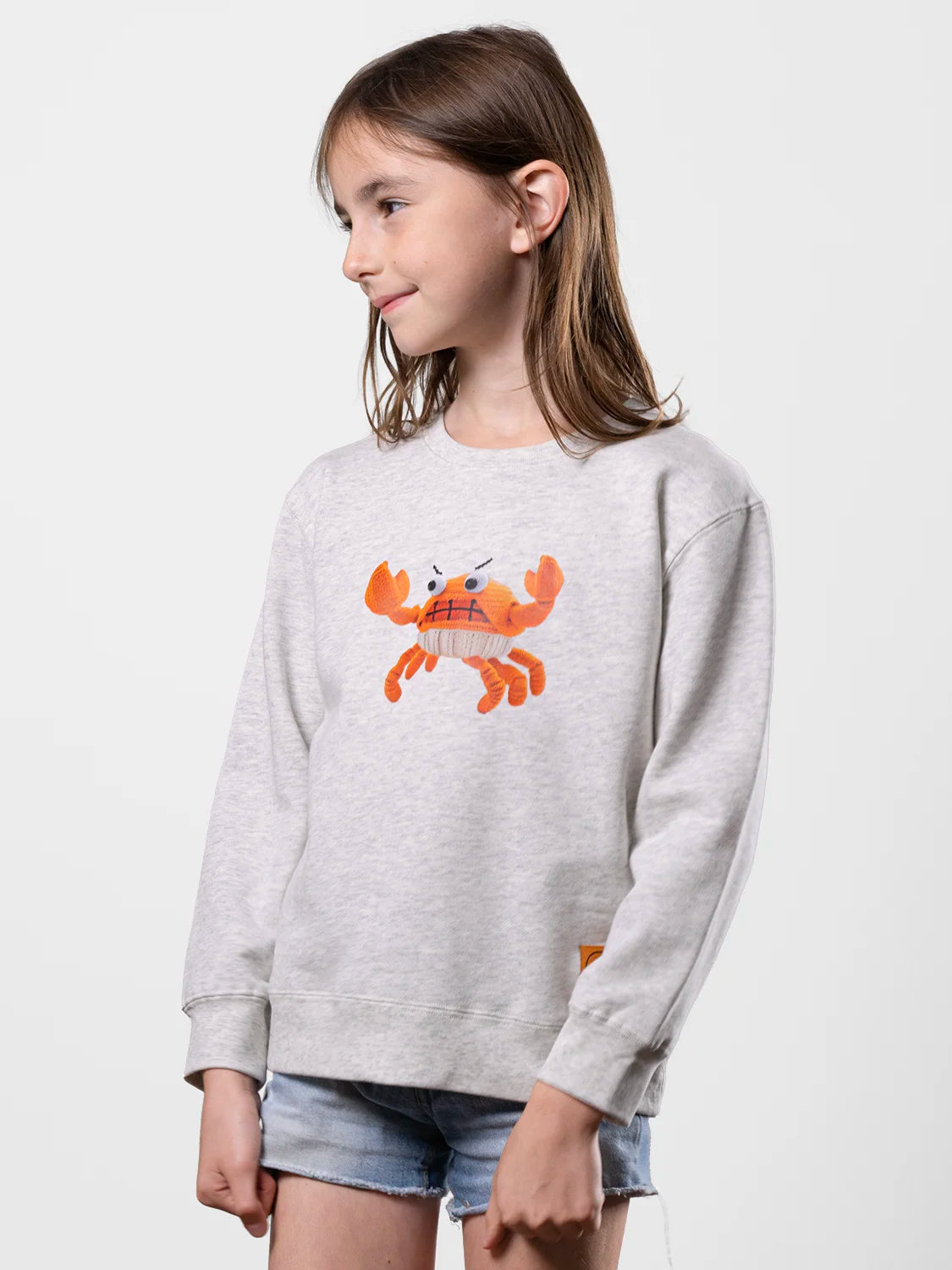 Angry Crab Fine Melange Gray Sweatshirt
