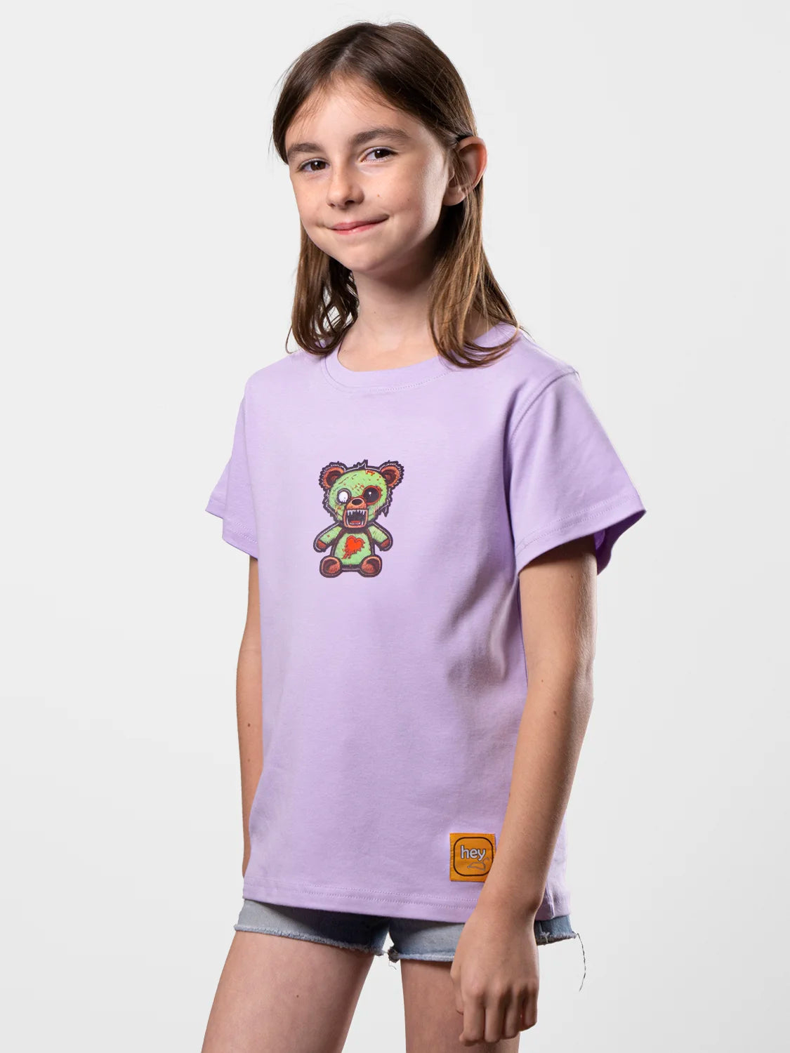 Creepy Bear Zombie Perfect Lilac T-shirt