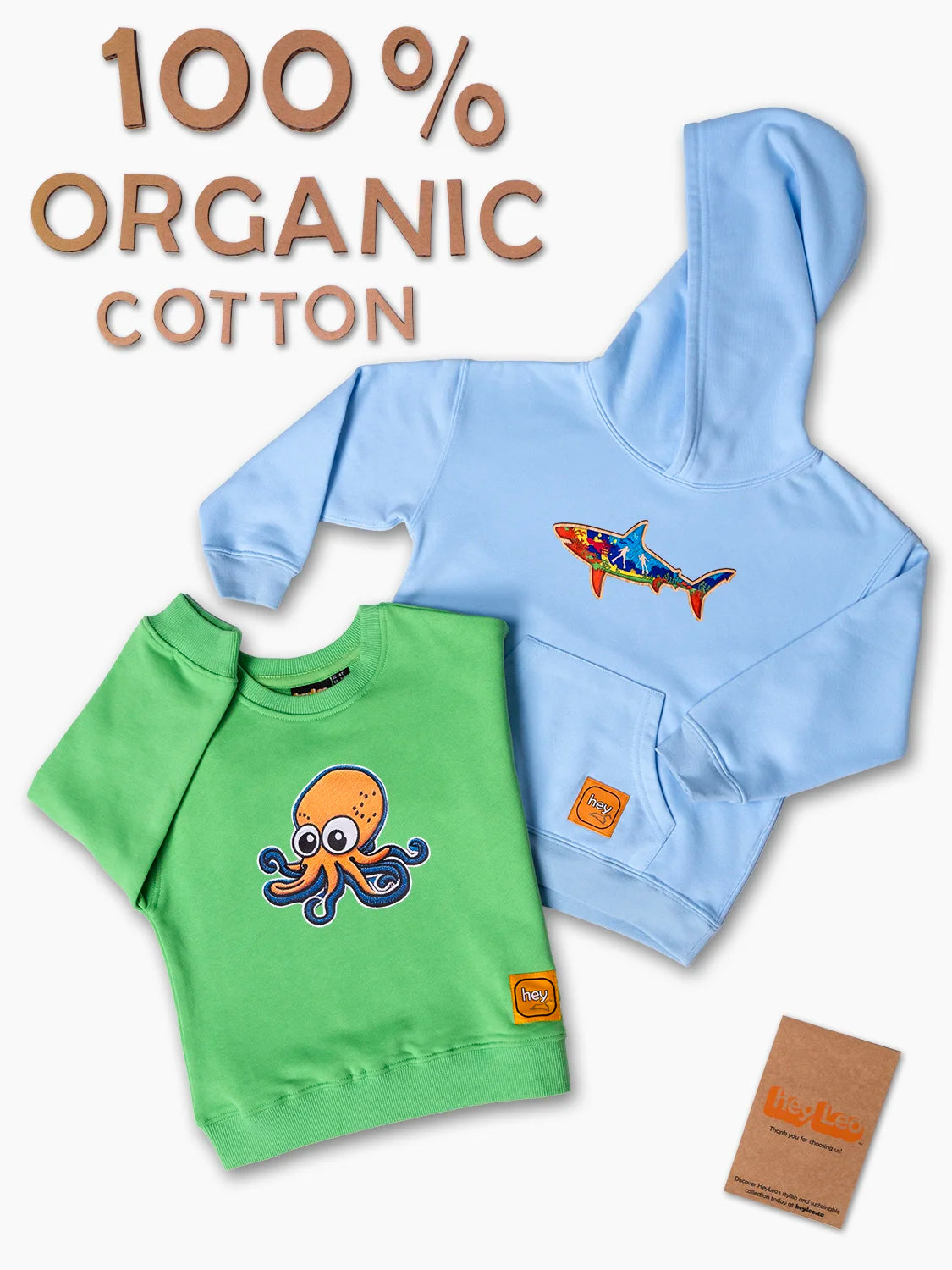100% Organic Cotton 2-piece Outfit Set Ocean