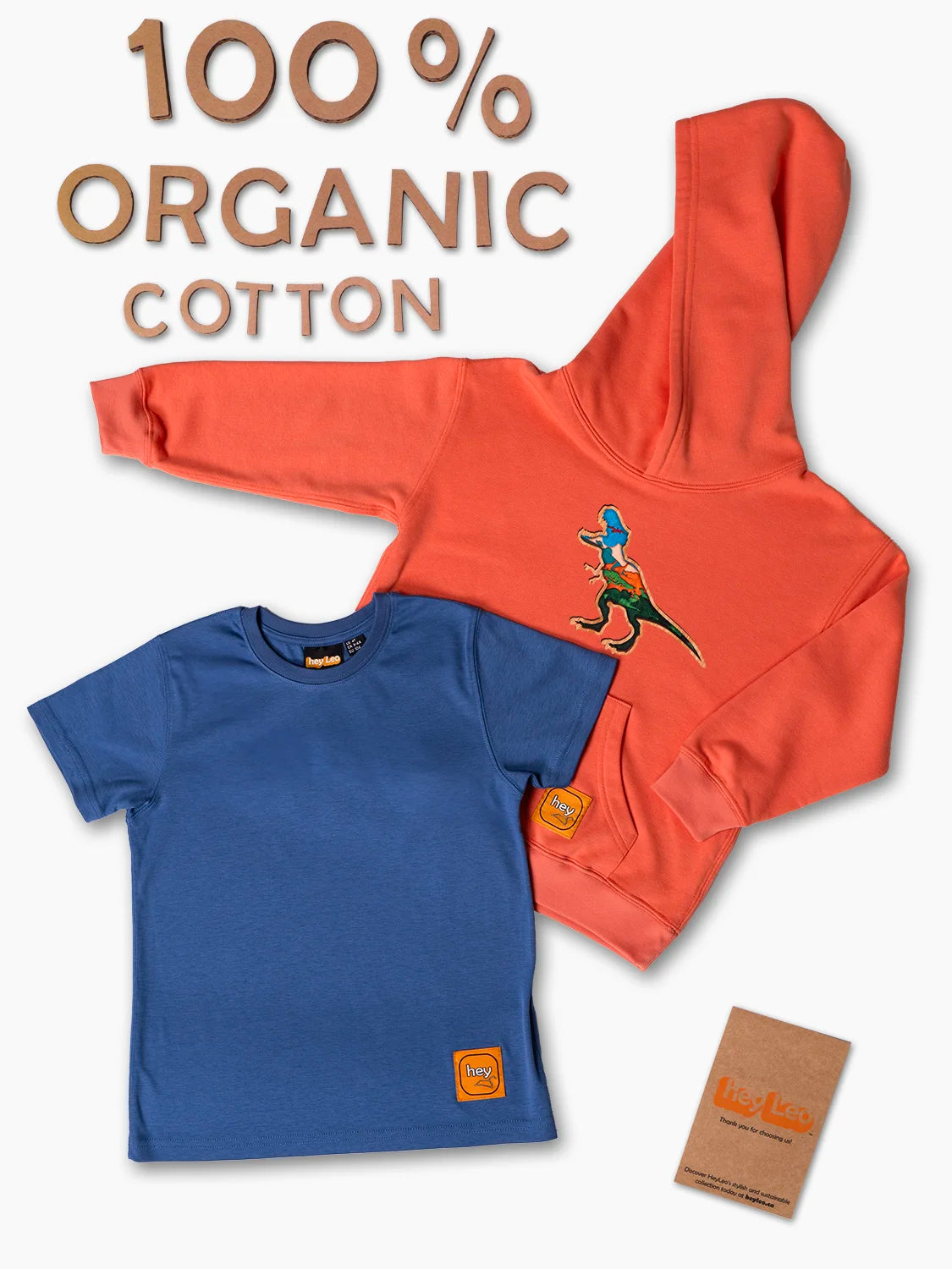 100% Organic Cotton 2-piece Premium Outfit T-Rex Set